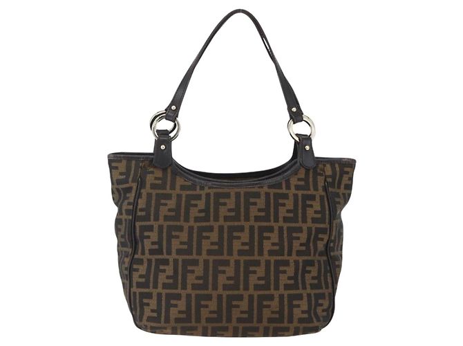 Fendi Chef Zucca Canvas Small Marron
