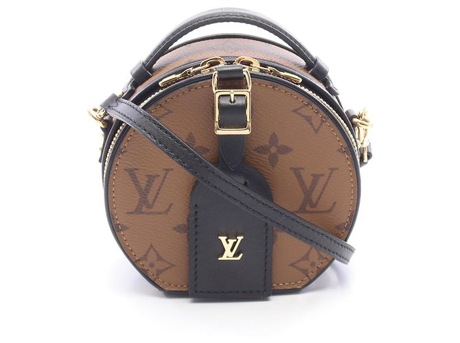 Bolsa Louis Vuitton Mini Boite Chapeau Marrom Preto