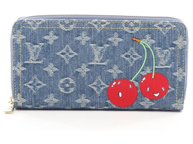 Louis Vuitton x Takashi Murakami Denim Long Wallet