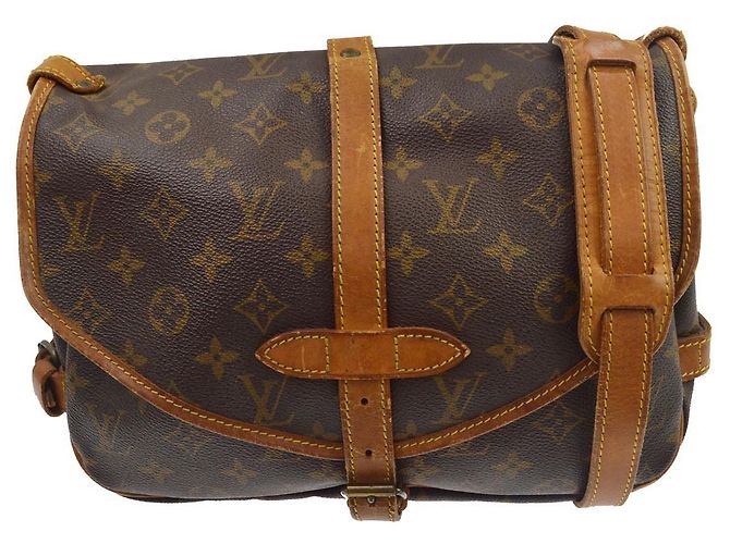 Louis Vuitton Saumur Monogram Canvas 30 Marrom
