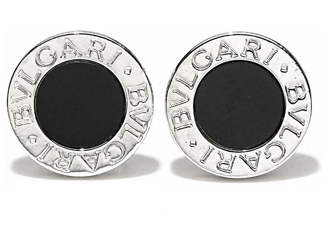 Boucles d'oreilles Bulgari B.Zero1 Or blanc 750/18K Onyx Noir Luxe