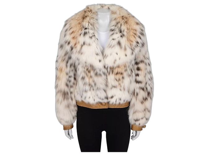 Valentino Cropped Coat with eather Sz.42 Pre-owned