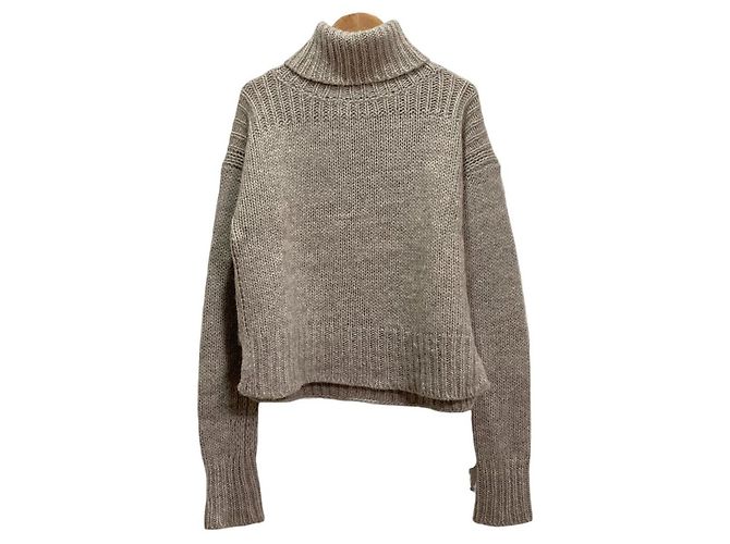 Autre Marque Roberto Collina Rollkragenpullover aus Alpaka-Wollmischung Braun