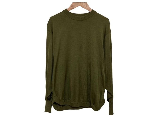 Givenchy Strickpullover aus Wolle und Seide Grün