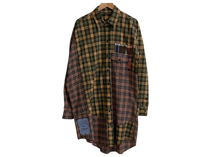 Alexander Mcqueen Camicia lunga patchwork GENESIS II by MCQ Multicolore