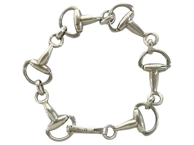Bracciale con ciondolo Horsebit Gucci Argento