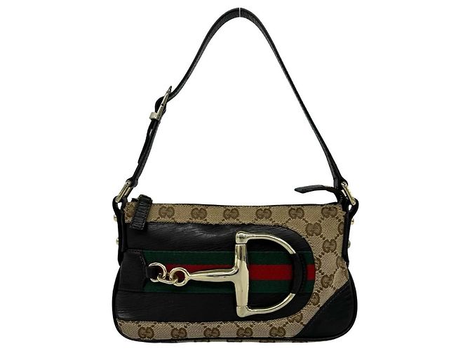 Bolsa de mão Gucci Sherry Line com ferragens Horsebit