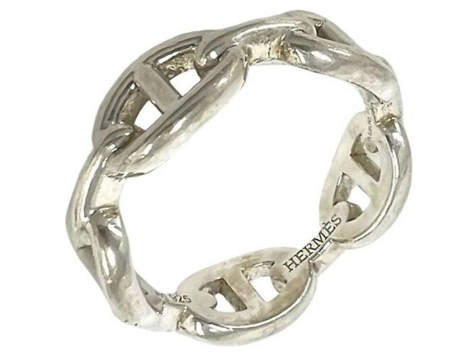 Ring Hermès Anel Hermes Enchainée PM em Prata 925