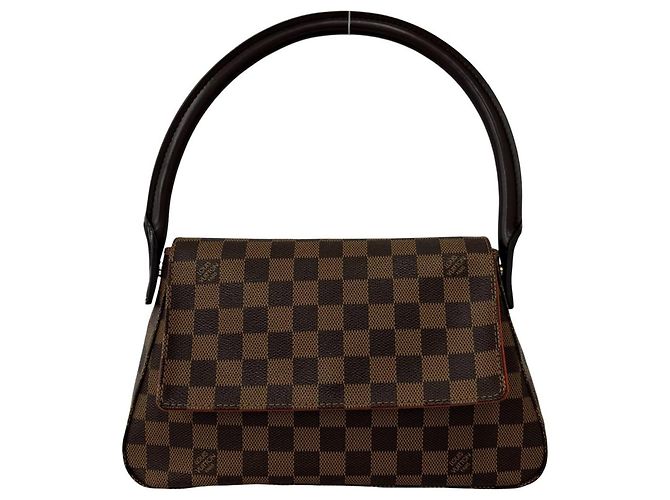 Louis Vuitton Mini Looping Damier Leather Handbag