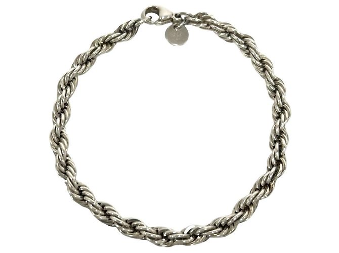 Autre Marque Bracciale Tiffany Vintage Twist Rope Argento