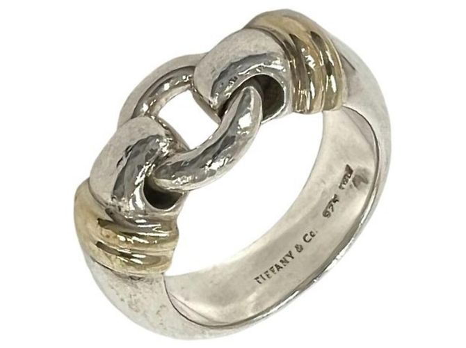 Autre Marque Anello Tiffany Vintage Circle Argento D'oro