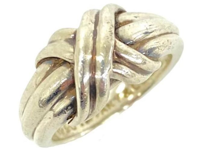 Autre Marque Anello Tiffany Vintage Signature Band Argento