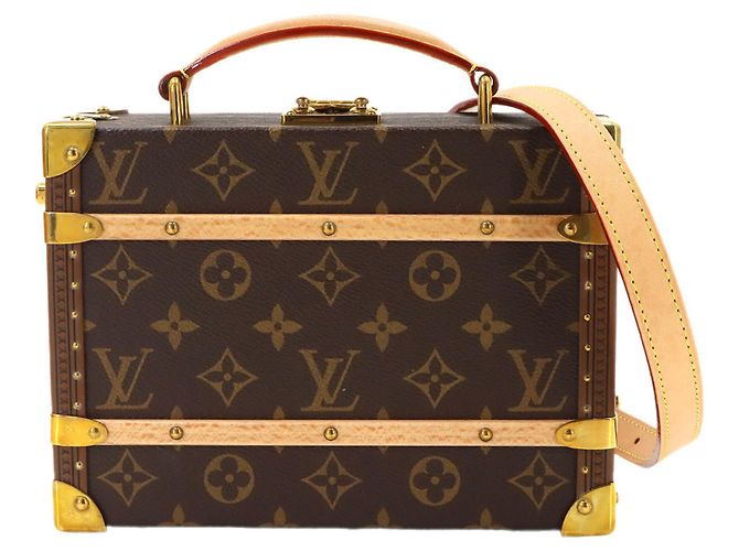 Bolso de mano/hombro 2-Way Handle Trunk Louis Vuitton Castaño