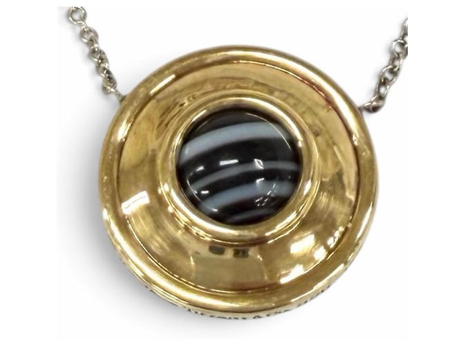 Autre Marque Collar Magic Circle Paloma Picasso de Tiffany & Co. Negro Plata Dorado