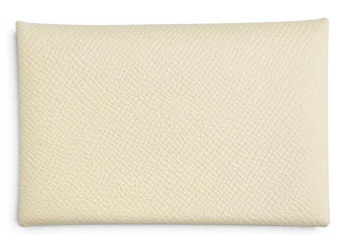 Hermès Hermes Calvi Kartenetui aus Epsom-Leder