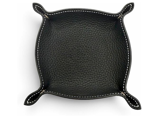 Hermès HERMES Videpoche Mini Leather Tray Black