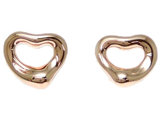Autre Marque Pendientes de botón Tiffany & Co. en oro rosa 18K Open Heart