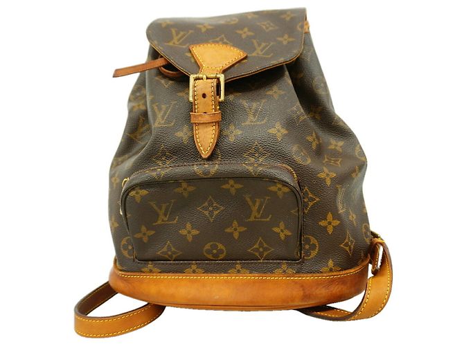 Mochila Louis Vuitton Monogram Montsouris MM Marrom