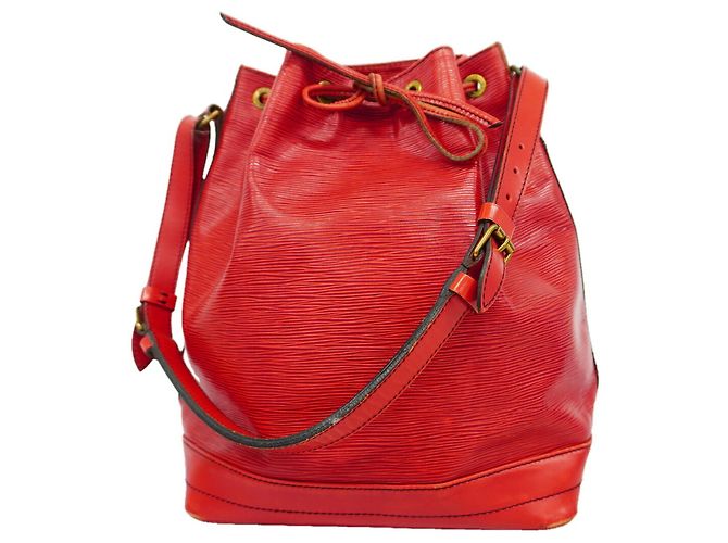 Borsa a tracolla Louis Vuitton Epi Noe Rosso