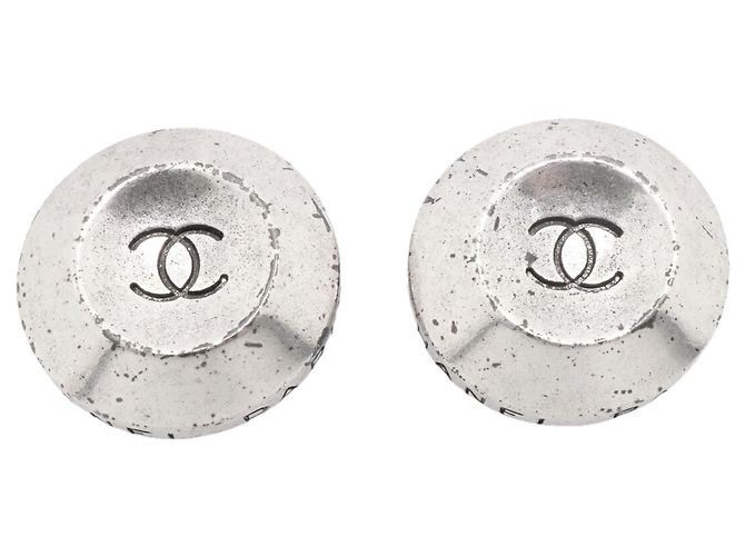 Orecchini a clip Chanel Silver Argento