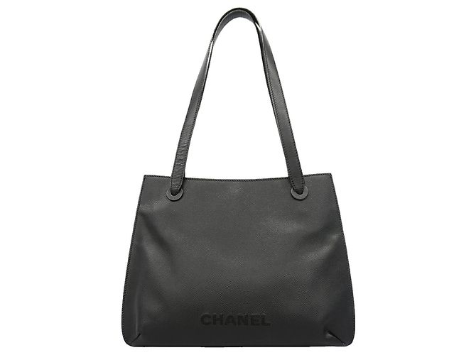 Timeless Borsa a tracolla Chanel in pelle caviar nera Nero