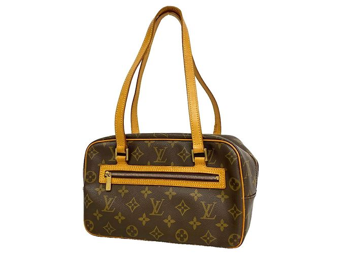 Sac à épaule Louis Vuitton Monogram Cite MM Marron