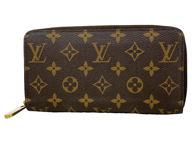 Cartera Zippy Monogram Louis Vuitton Castaño