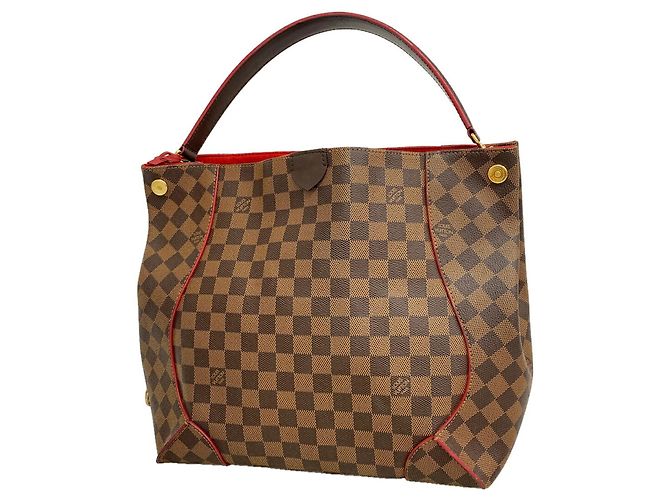 Borsa a tracolla Hobo Louis Vuitton Damier Caissa Damier ebene