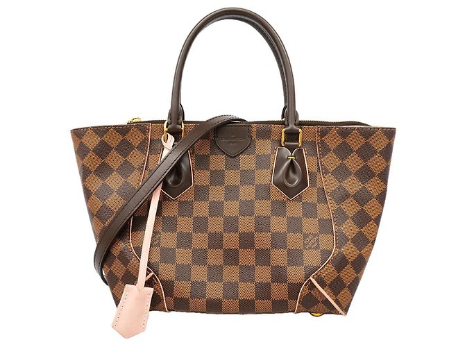 Borsa Louis Vuitton Damier Caissa Tote PM Rosa Damier ebene