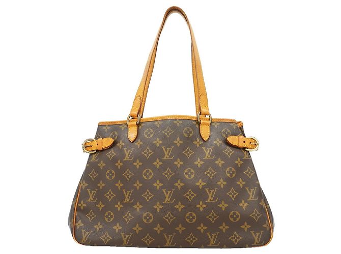 Saco Tote Horizontal Louis Vuitton Monogram Batignolles Marrom