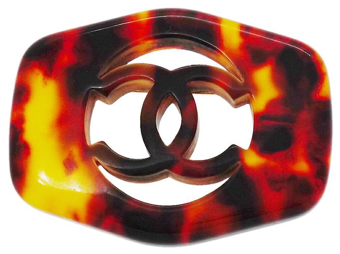Chanel vergoldete Brosche Golden