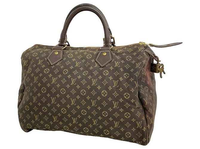 Louis Vuitton Monogram Mini Lin Speedy 30 Handtasche Damier ebene