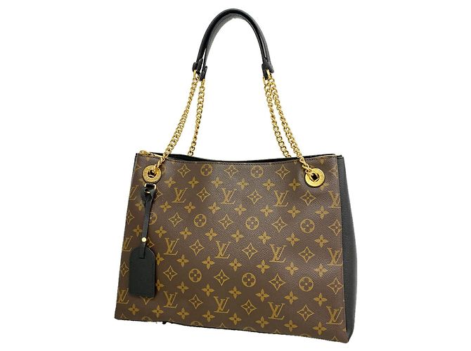 Sac à épaule Louis Vuitton Monogram Surenne MM Marron Noir