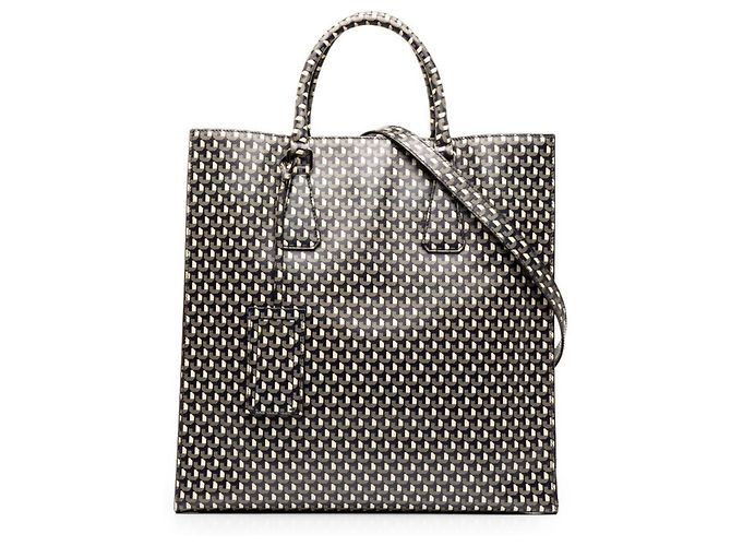 Prada Saffiano 2-Way Multicolor Leather Shoulder Bag
