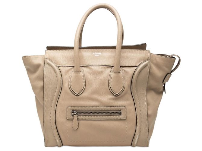 Céline Bolsa de mão Celine Luggage Mini Shopper Bege