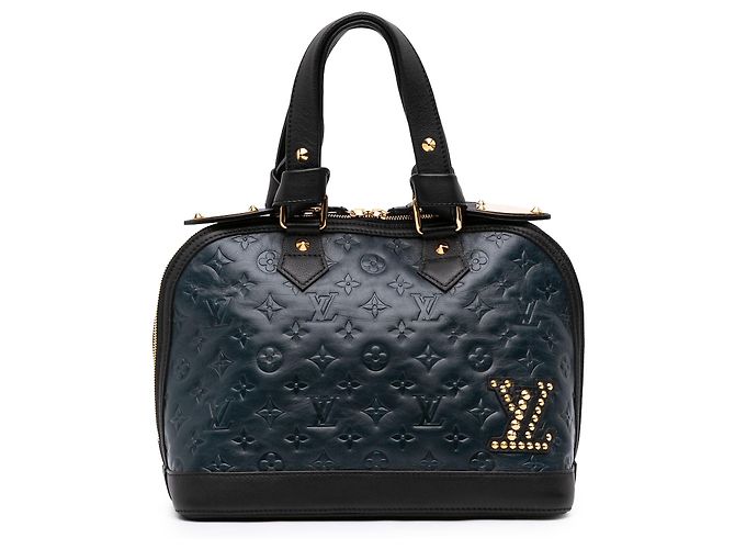 Saco Tote Louis Vuitton Blue Monogram Empreinte Double Jeu Neo Alma