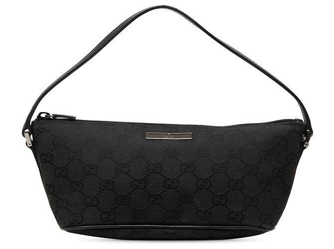Gucci Black GG Canvas Boat