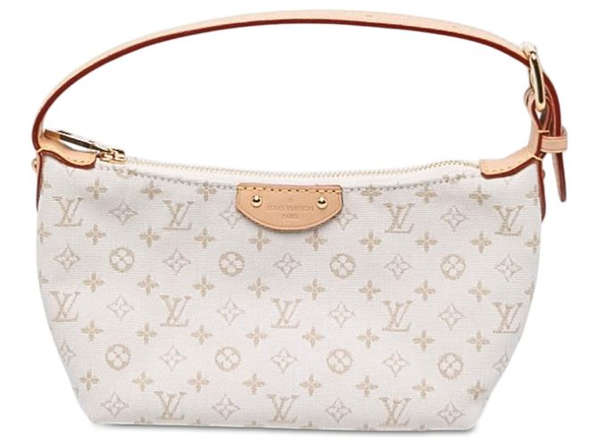 Louis Vuitton White Monogram Canvas Hills Mini Pochette Bianco