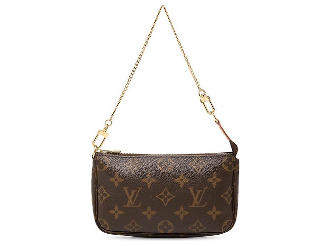 Louis Vuitton Brown Monogram Mini Pochette Accessoires Marrom