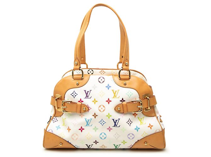 Louis Vuitton White Monogram Multicolore Claudia