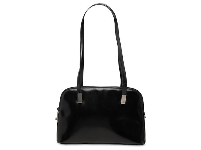Borsa a spalla Gucci in vernice nera