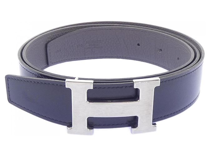 Hermès Hermes H 32mm Wendelgürtel Braun Schwarz