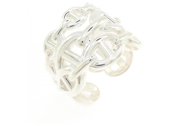 Hermès Chaine d'Ancre Enchainée Ring Silber