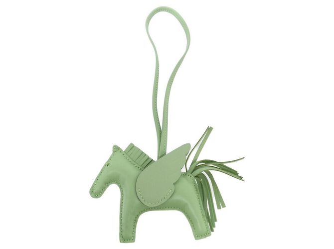 Hermès Hermes Rodeo Pegasus Handbag Charm Verde Verde chiaro