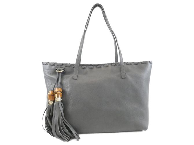 Bolsa Gucci 354665 em couro cinza