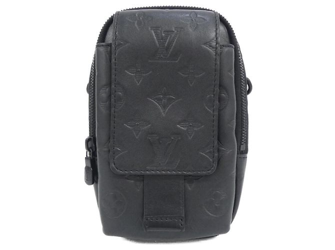 Louis Vuitton Monogram Shadow Double Phone Handbag Pouch M81323