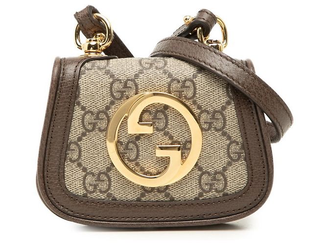Bolsa de Ombro Gucci GG Supreme Interlocking G Blondie