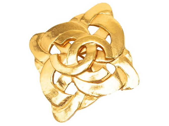 Timeless Spilla Vintage Chanel Coco Mark D'oro