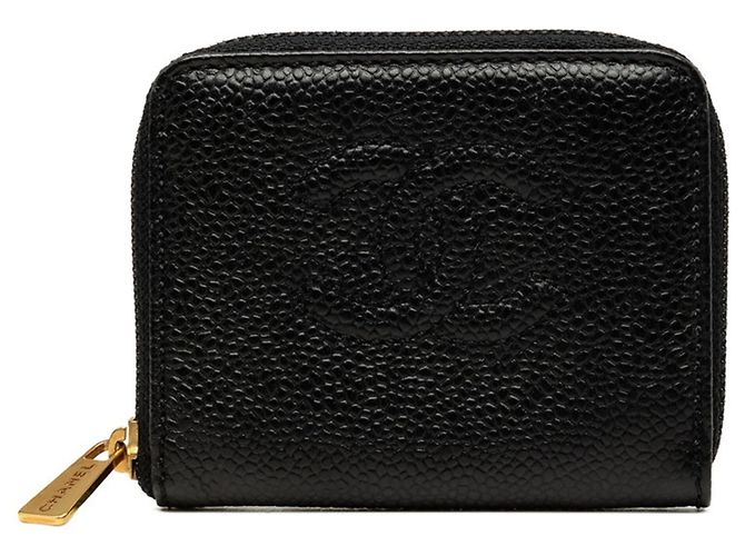 Portamonete Chanel Coco Mark Nero