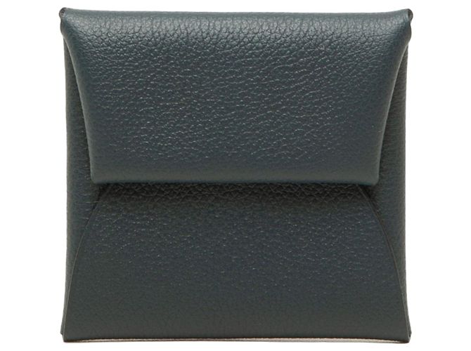 Hermès Portamonete Hermes Calvi Blu navy